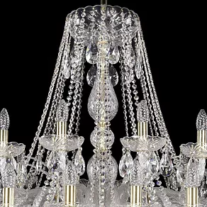 Подвесная люстра Bohemia Ivele Crystal 1411 1411/24+12/460/G