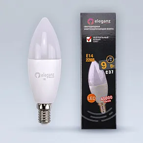 Лампа светодиодная Eleganz  E14 9Вт 4500K EL-0079