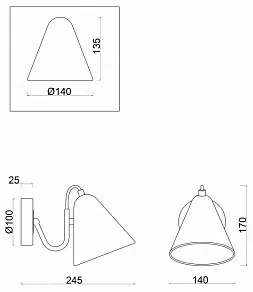 Бра Freya Falke Market FR8001WL-01WG