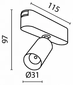 Светильник на штанге Maytoni Focus LED TR103-1-5W4K-M-B
