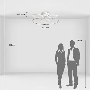 Потолочная люстра De City Мадлен 15 424018203