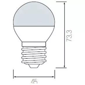 Лампа светодиодная Horoz Electric HL4380L E27 6Вт 3000K HRZ00000039