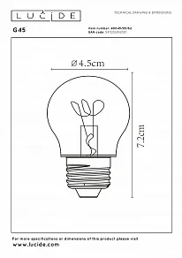 Лампа светодиодная Lucide  49045/95/62
