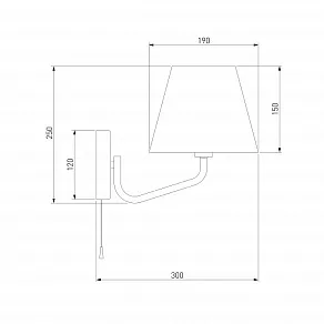 Бра Eurosvet Ornato 70074/1 черный