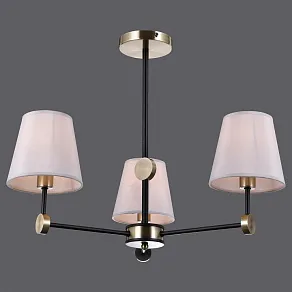 Люстра на штанге ILLUMICO CASTOR IL0394-3CSQ-24 BK AB CASTOR