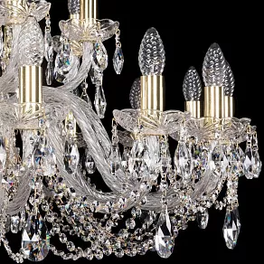 Подвесная люстра Bohemia Ivele Crystal 1402 1402/16+8/360/G