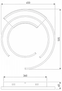 Потолочная люстра Eurosvet Gross 90248/3 белый/ хром