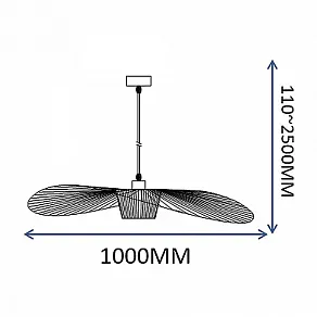 Подвесной светильник Imperiumloft HAT Black HAT01