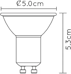Лампа светодиодная Lucide Led GU10 5Вт 2200K 49010/05/30