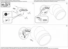 Светильник на штанге Ideal Lux Omega Round OMEGA AP ROUND BIANCO 4000K