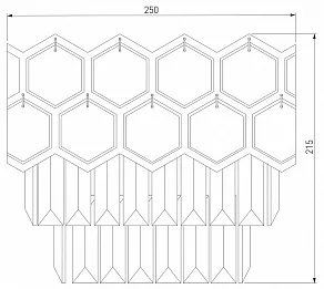 Накладной светильник Eurosvet Ariana 10124/2 хром/прозрачный хрусталь Strotskis (10113/2)