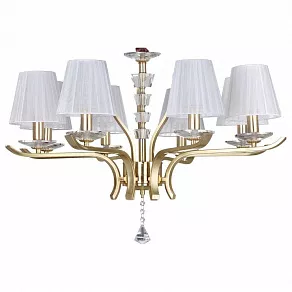 Подвесная люстра Ideal Lux Pegaso PEGASO SP8 OTTONE SATINATO