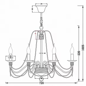 Подвесная люстра Freya Velia FR2046-PL-08-WG