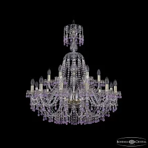 Подвесная люстра Bohemia Ivele Crystal 1410 1410/12+6/300/XL-95 G V7010