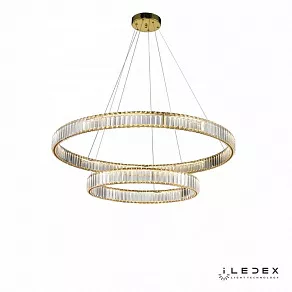 Подвесной светильник iLedex Woodstock 10920P/2-60W-3000K (10/6) GL-CL