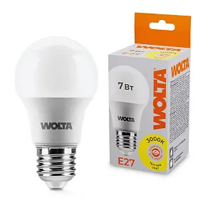 Лампа светодиодная Wolta  E27 7Вт 3000K 25Y55BL7E27