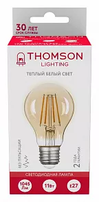 Лампа светодиодная Thomson Filament A60 E27 11Вт 2400K TH-B2112