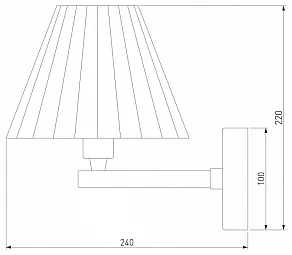 Бра Eurosvet Peony 60136/1 хром/серый