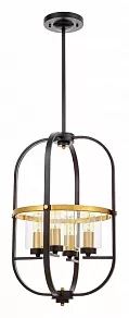 Люстра на штанге LUMINA DECO Monterey LDP 1141-4 BK+MD