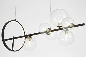 Подвесная люстра LUMINA DECO MERIDO LDP 7033-7 BK+CL
