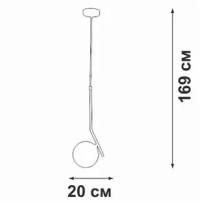 Подвесной светильник Vitaluce V25690 V25690-1/1S