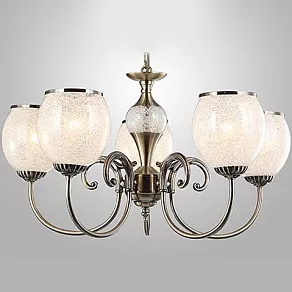 Подвесная люстра Eurosvet 60046 60046/5 античная бронза