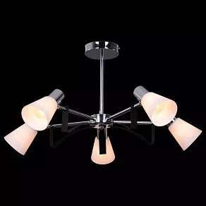 Люстра на штанге Natali Kovaltseva Ravenna RAVENNA 11398/5C CHROME