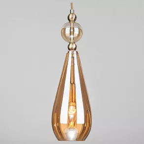 Подвесной светильник Eurosvet Ilario 50202/1 янтарный