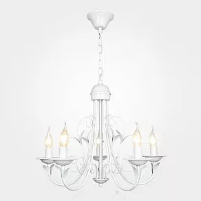 Подвесная люстра Eurosvet 60050 60050/5 глянцевый белый