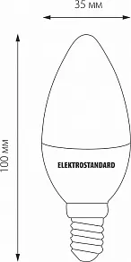 Лампа светодиодная Elektrostandard Свеча F E14 9Вт 4200K BLE1427