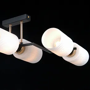 Потолочная люстра ILLUMICO NAPLES IL0809-6ASQ-25 BK AB NAPLES