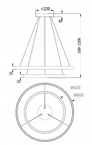 Подвесной светильник Maytoni Rim MOD058PL-L74B4K