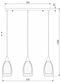 Подвесной светильник Eurosvet Cosmic 50285/3 золото