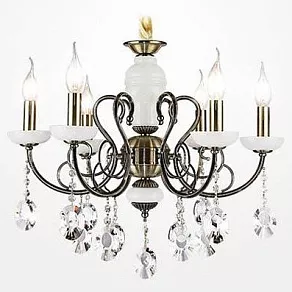 Подвесная люстра Eurosvet 60055-56 60055/6 античная бронза