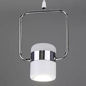 Подвесной светильник Eurosvet Oskar 50165/1 LED хром/белый