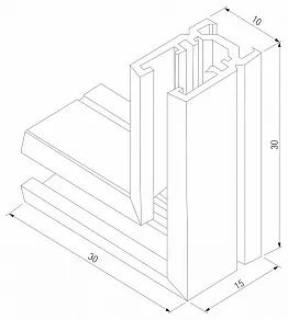 Соединитель угловой L-образный для треков накладных Elektrostandard Mini Magnetic a065639