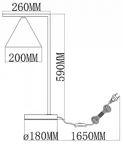 Настольная лампа декоративная Moderli Omaha V11595-1T