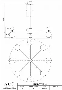 Подвесная люстра Favourite Sangamarmer 3009-8P