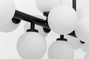 Люстра на штанге LUMINA DECO Marsiada LDP 6033-16 BK