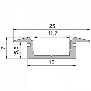 Профиль встраиваемый Deko-Light ET-01-10 975029