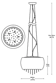 Подвесной светильник Zumaline Rain P0076-05K-F4GQ