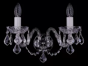 Бра Bohemia Ivele Crystal 1400 1402B/2/195XL/Ni/Leafs