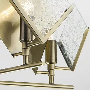 Подвесная люстра Eurosvet Rombo 60110/5 античная бронза