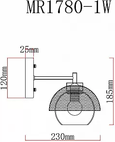 Бра MyFar Hloya MR1780-1W