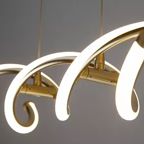 Подвесной светильник Eurosvet Leavi 90074/1 патинированное золото