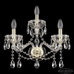 Бра Bohemia Ivele Crystal 5413 5413B/2+1/165 G Clear/M-1G