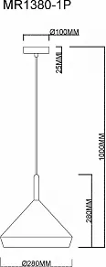 Подвесной светильник MyFar Adele MR1380-1P