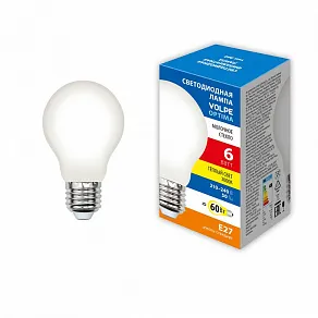 Лампа светодиодная Volpe  E27 6Вт 3000K UL-00008296