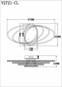 Потолочная люстра Moderli Odisey V2721-CL