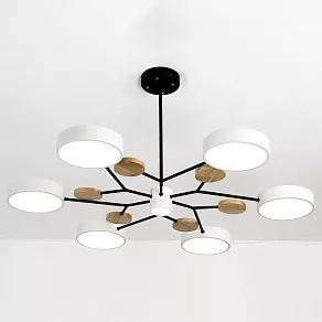Люстра на штанге Imperiumloft Meade Lamps White MEADE-01